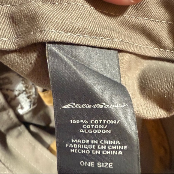 Eddie Bauer Tan Embroidered 1920 Shield Logo Hat - Picture 8 of 8